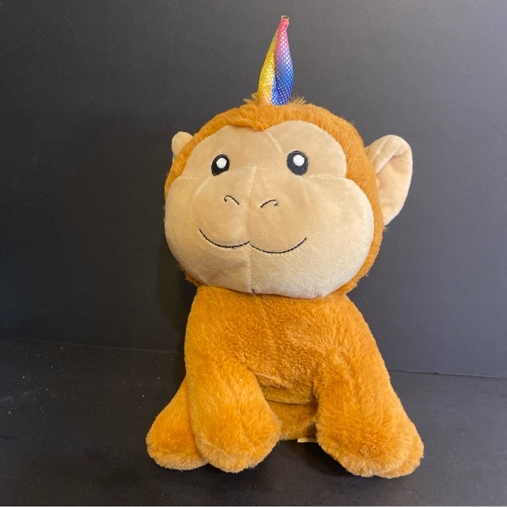 Sugar Loaf 2017 Unicornimals Brown Monkey Plush